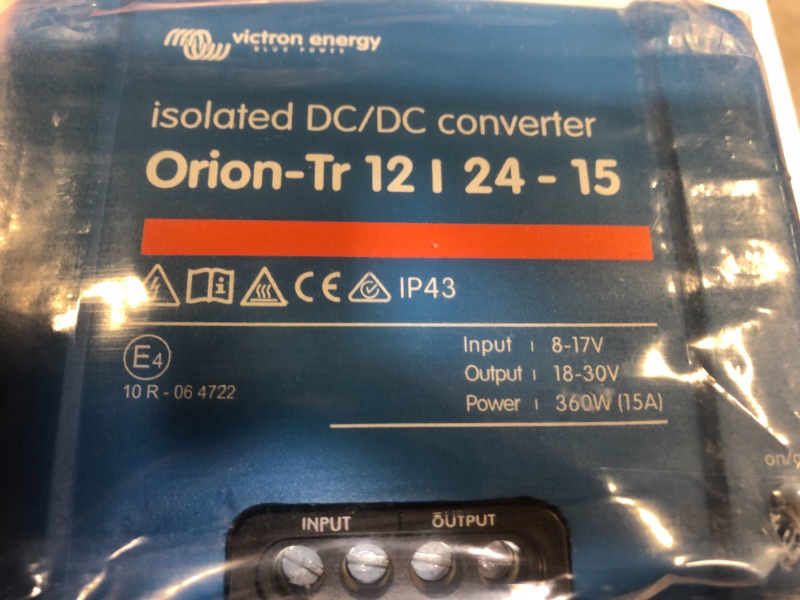 Photo 3 of Victron Energy Orion-Tr Smart 12/12-Volt 30 amp 360-Watt DC-DC Charger, Isolated (Bluetooth)