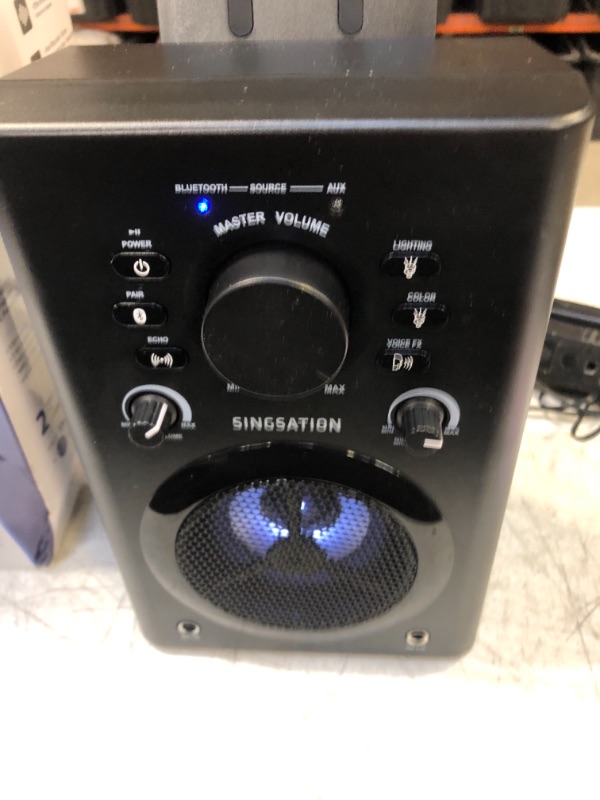 Photo 2 of Singsation Karaoke Machine - Full Karaoke System for Adults or Kids, with Wireless Bluetooth Speaker and Microphone. Works with All Karaoke Apps via Smartphone or Tablet