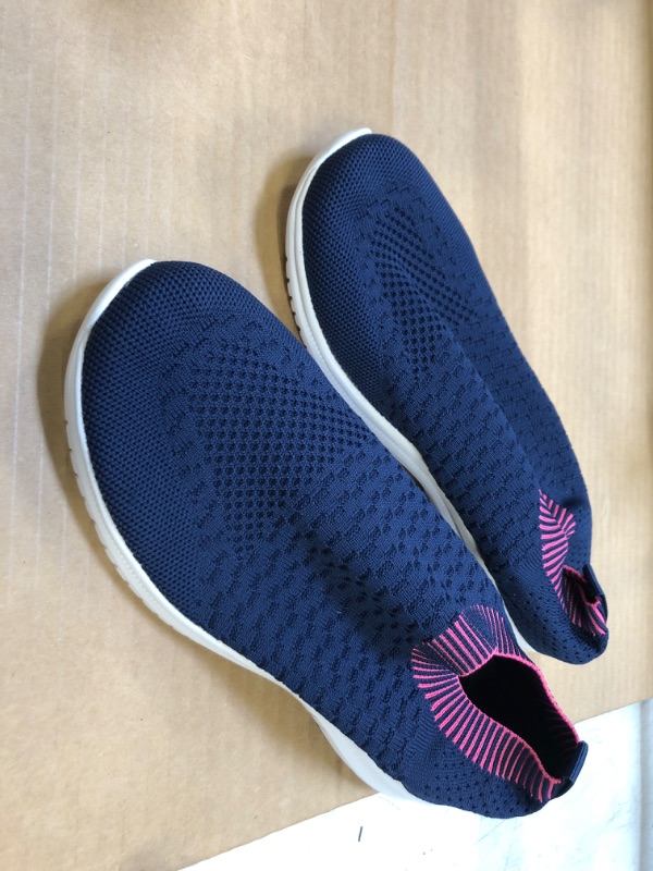 Photo 2 of 8.5----VAMJAM Women's Walking Shoes Lightweight Running Sneakers Comfortable Fashion Gym Sport Shoes Breathable Sock Casual Shoes 8.5 Blue014