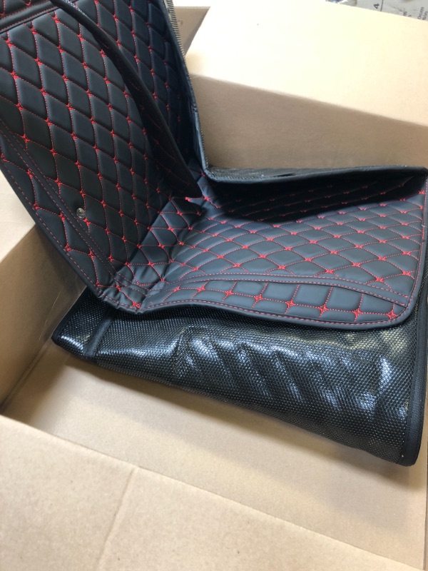 Photo 3 of 
Roll over image to zoom in







VIDEO
Worth-Mats Car Floor Mat for Infiniti Q50 Floor Liner All Weather, Large Coverage, Full Set Car Mats - Black with Red Stitching