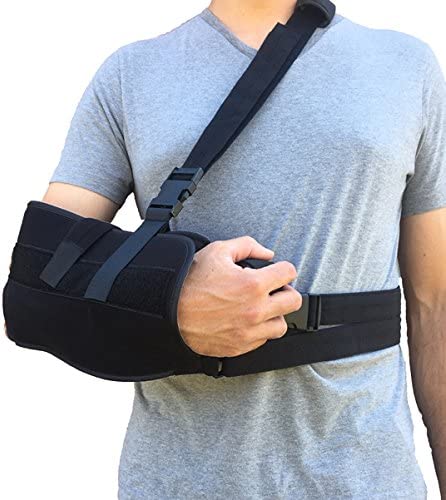 Photo 1 of Alpha Medical Arm Sling, Shoulder Immobilizer with Abduction Pillow, Post-Op Shoulder Arm Brace, Universal.