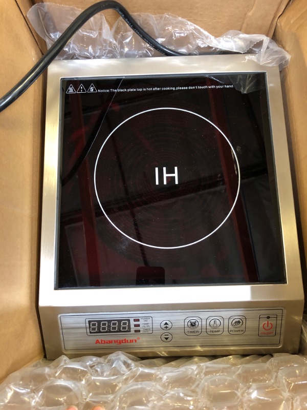 Photo 1 of 1800W/120V Commercial Range Countertop Burners Commercial Induction Cooktop Hot Plate Portable Electric Stove for Cooking Abangdun