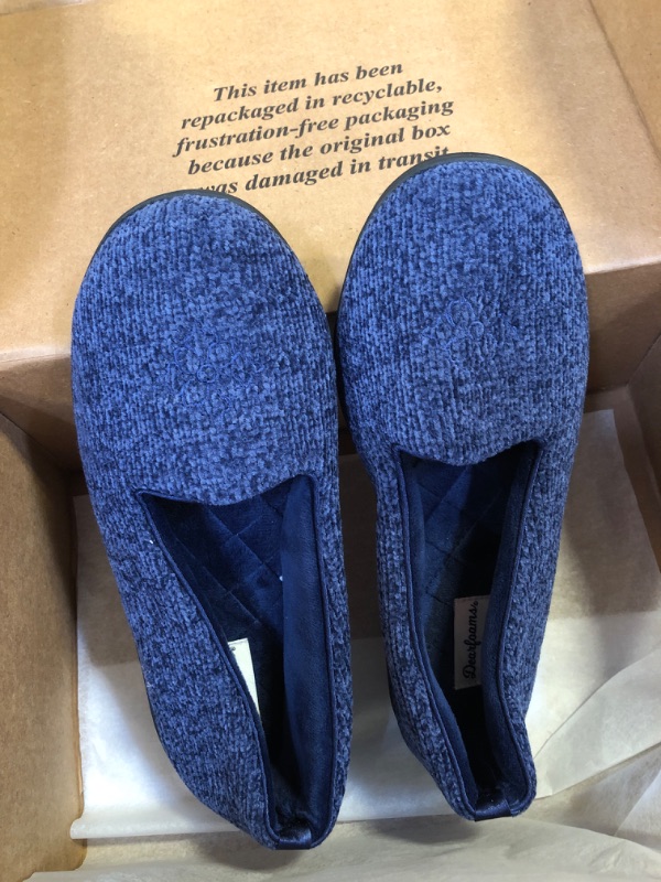 Photo 1 of WOMENS BLUE SLIPPERS SIZE 9-10 