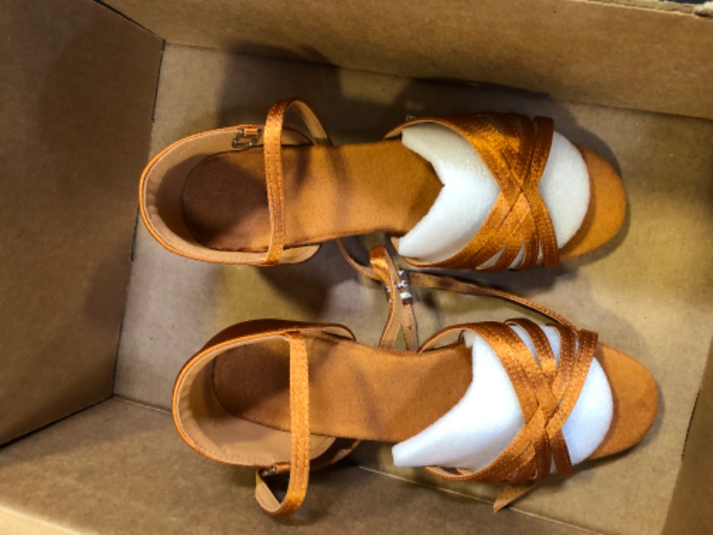 Photo 2 of burnt orange kids heels size 33