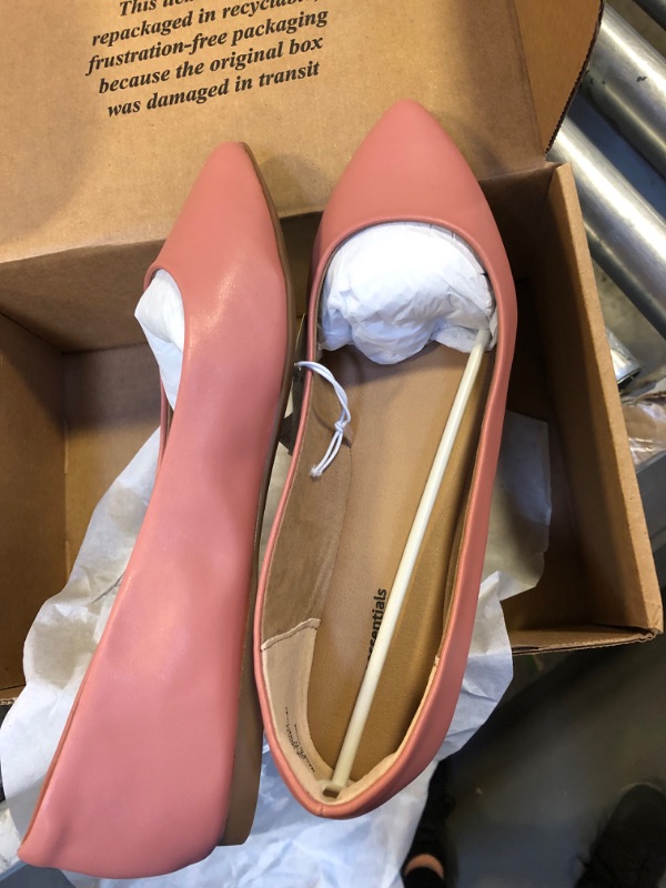 Photo 1 of amazon essentials pink flats size 14