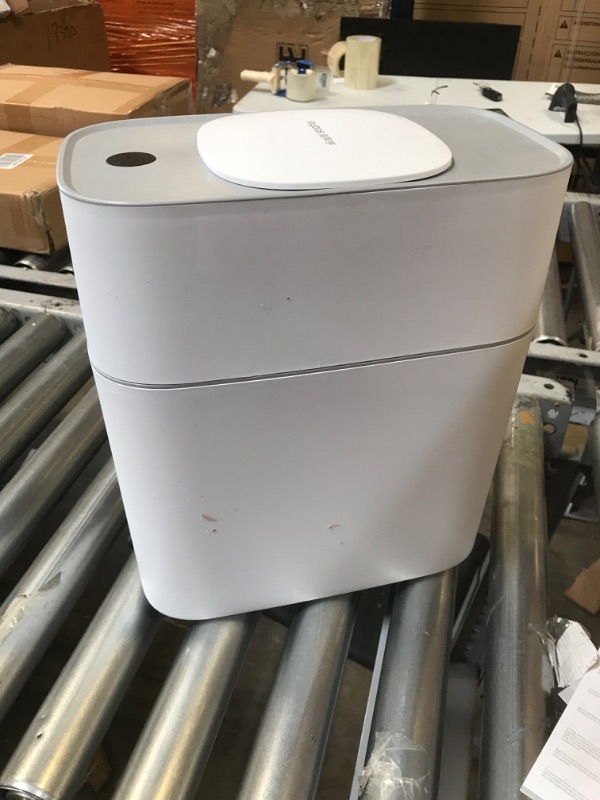 Photo 2 of 2 Gallon Slim Motion Sensor Garbage Can Narrow Automatic Plastic Trash Bin for Bedroom, Living room, Toilet, Office