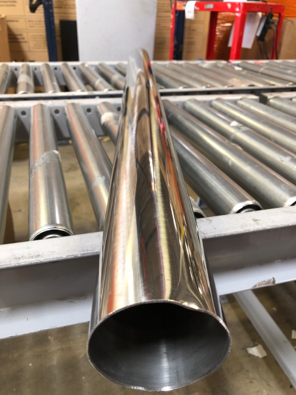 Photo 2 of 8SC82 3 Inch Straight DIY Custom Mandrel Exhaust Pipe Tube Pipe, T304 Stainless Steel, Universal Fit, 48 Inch/4FT Length, 3'' OD Mandrel Straight Pipe - 1PC 3 Inch-1PC