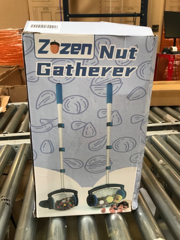 Photo 3 of Zozen Nut Gatherer, Walnutp Picker Upper - Directly Dump Outlet | Pecan Picker Upper - Apply to Hickory Nuts, Spiked Balls, Chestnuts, Nerf Darts, Golf, Objects 1'' to 2-1/2''; 55in, 1.5 Gallon(Large) Objects 1'' to 2.5''