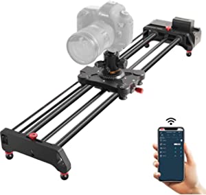 Photo 1 of GVM SLIDER-80 Wireless Professional Carbon Fiber Motorized Camera Slider, Support Video Mode, Time-Lapse Photography, Horizontal, Tracking and 120° Panoramic Shooting
