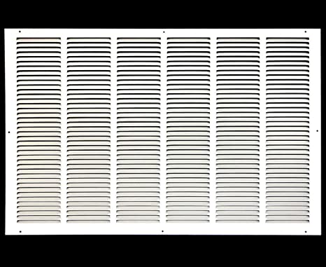 Photo 1 of 32" x 16" Return Air Grille - Sidewall and Ceiling - HVAC Vent Duct Cover Diffuser - [White] [Outer Dimensions: 33.75w X 17.75" *** ITEM IS SLIGHTLY BENT FROM PACKAGING ***