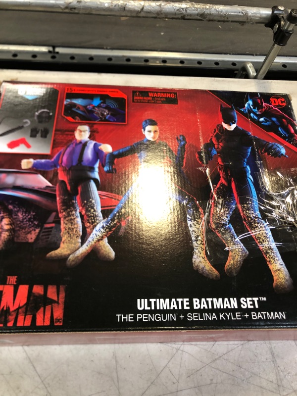 Photo 3 of DC Comics, Ultimate Batman Set w/Exclusive 4” Batman, Selina Kyle, The Penguin Action Figures, Batmobile, Batman Movie Kids Toys, Age 4 and up (Amazon Exclusive) Batman Movie Playset