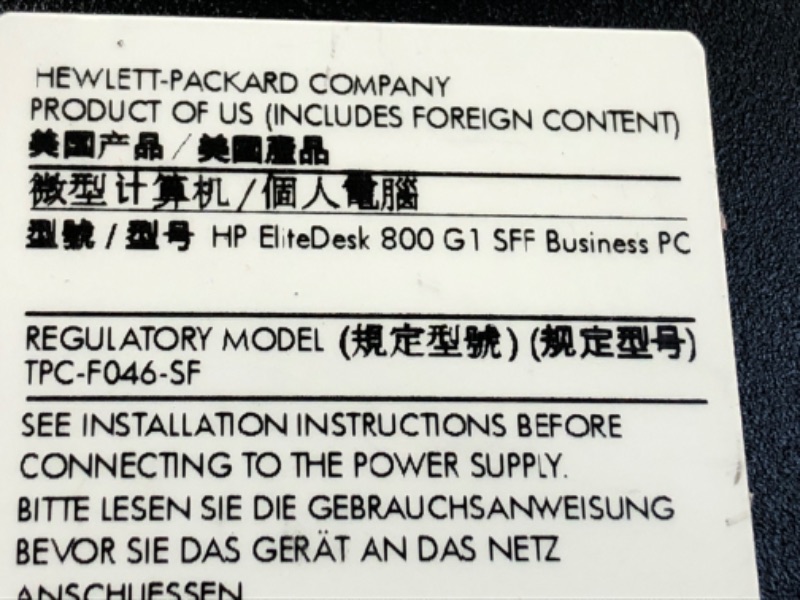 Photo 3 of HP EliteDesk 800 G1 SFF High Performance Business Desktop Computer, Intel Quad Core i5-4590 upto 3.7GHz, 16GB RAM, 1TB HDD, 256GB SSD (boot), DVD, WiFi, Windows 10 Professional (Renewed) HP Desktop----new factory sealed 