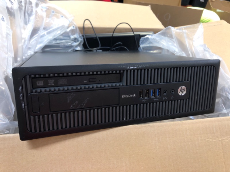 Photo 4 of HP EliteDesk 800 G1 SFF High Performance Business Desktop Computer, Intel Quad Core i5-4590 upto 3.7GHz, 16GB RAM, 1TB HDD, 256GB SSD (boot), DVD, WiFi, Windows 10 Professional (Renewed) HP Desktop----new factory sealed 