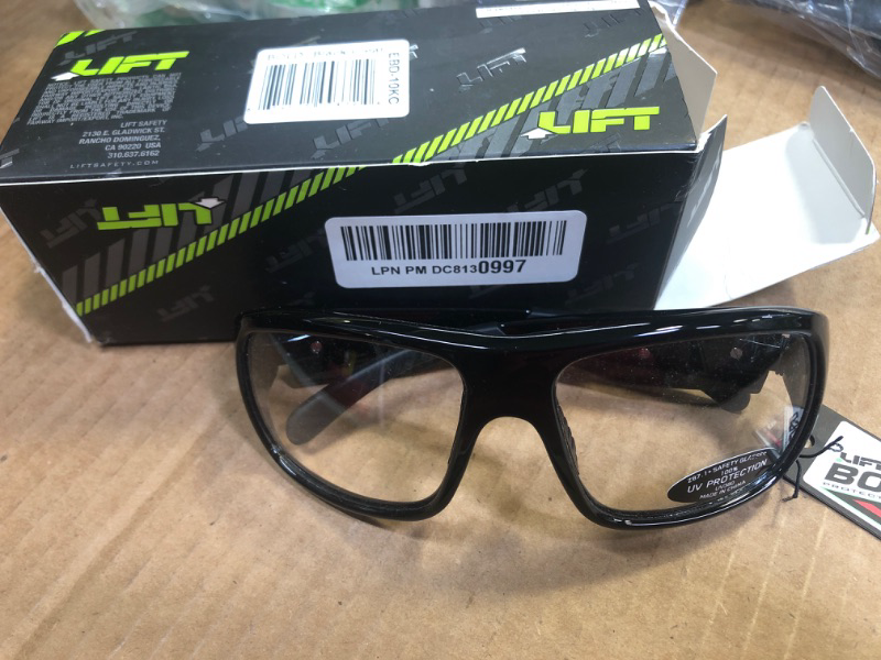 Photo 2 of Lift Safety Bold Safety Glasses Black-Clear