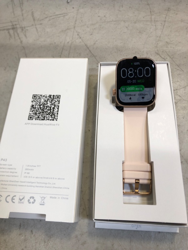 Photo 1 of Smart Watch, HuaWise Smart Watch for Android Phones and iOS, HD Touch Smartwatch Waterproof Fitness Tracker Watch with Heart Rate, Stopwatch, Smart Watches for Men Women Compatible iPhone Samsung