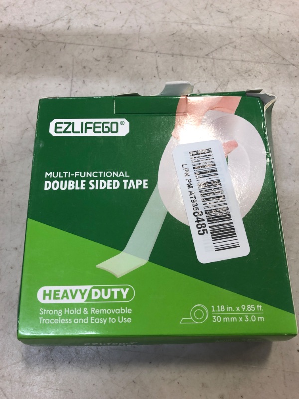 Photo 2 of EZlifego Double Sided Tape Heavy Duty (9.85FT), Multipurpose Removable Mounting Tape Adhesive Grip,Washable Strong Sticky