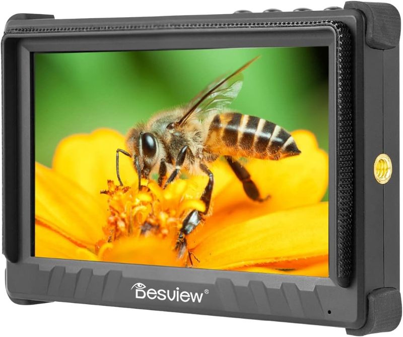 Photo 1 of Desview P5II Camera Monitor 800nits High Brightness 5.5 inch IPS 178° View Angle 4K HDMI Field Monitor with HDR Waveform 3D LUT Peaking Focus Assist Include Sunshade and Tilt Arm