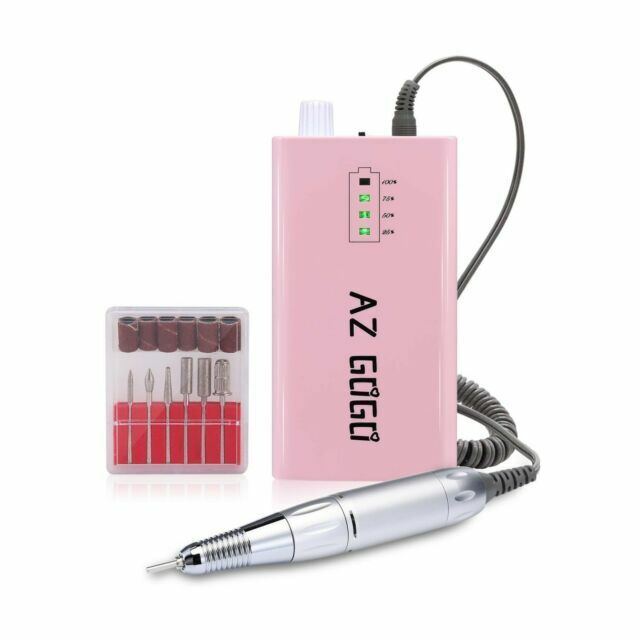 Photo 1 of 30000RPM Portable Nail Drill Machine, AZ GOGO Professional Rechargeable Electric Efile Nail Drill for Acrylic Nails, Manicure/Pedicure, Polishing, Cuticle - Salon or Home Use?Pink?