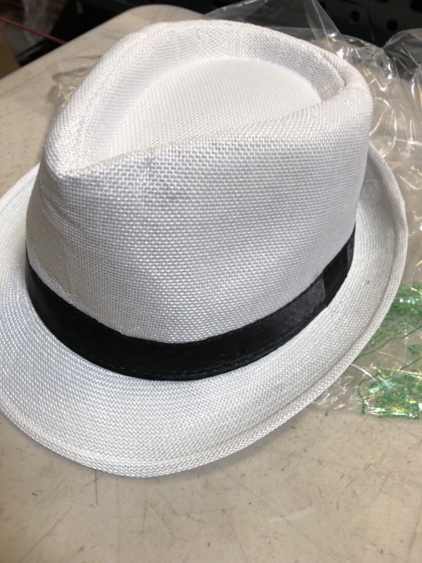 Photo 2 of FEDORA SKY SUMMER BEACH HAT WHITE