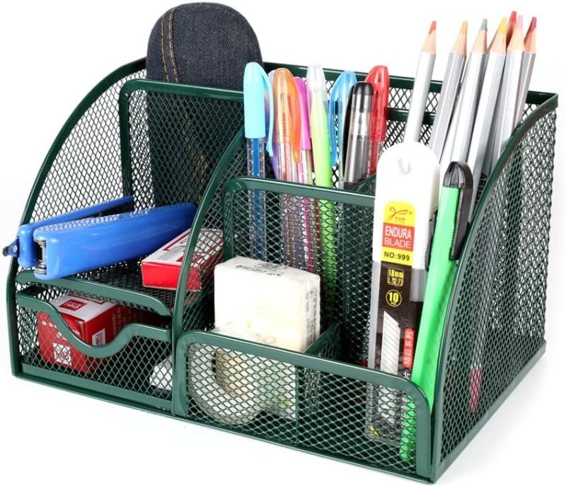 Photo 1 of Office Desk Organizer? With 6 Compartments + 1 Drawer, Multifunctional grid Storage for Sffice, School and home supply
NEON GREEN SEE PHOTOS