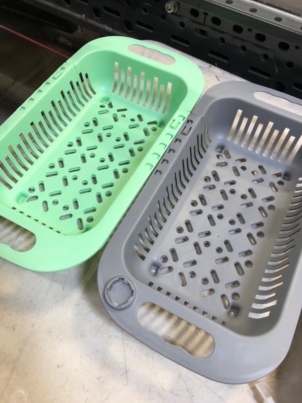 Photo 1 of 2 pcs over the sink colander 