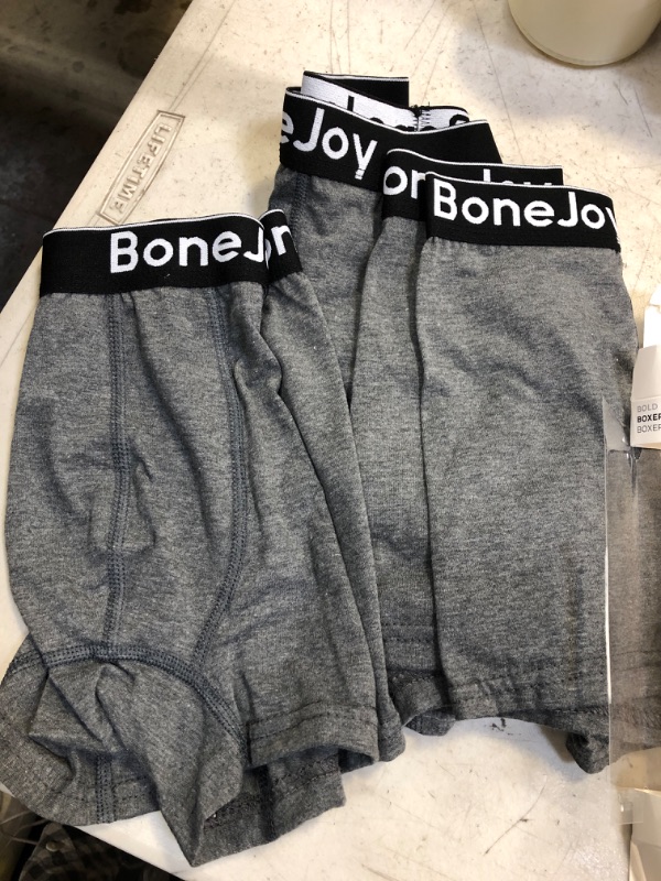 Photo 3 of BONEJOY Mens Underwear - Mens Boxer Briefs, Breathable Cotton Boxer Briefs - Mens Boxer Briefs Underwear Pack of 3 Medium Gray
