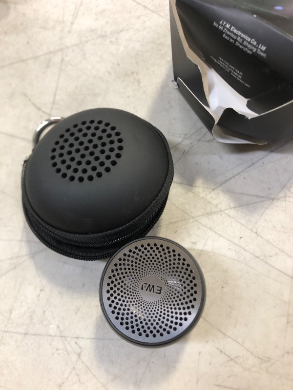 Photo 2 of Travel Case Packed, EWA A106 Pro Portable Bluetooth Speaker with Custom Bass Radiator, Brief Design, IP67 Waterproof, Perfect Mini Speaker for Shower, Room, Bike, Car (Black)