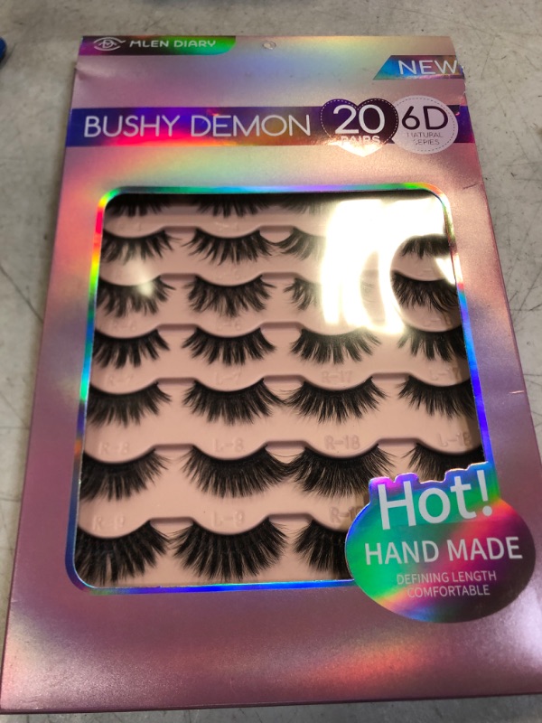 Photo 2 of 20 Pairs Wispy Mink Lashes Fluffy Eye Lashes Natural Look 4048