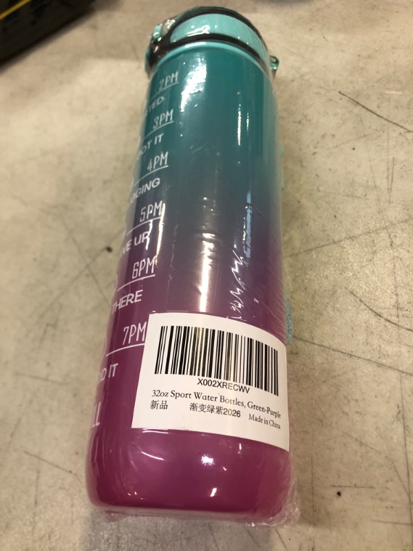 Photo 1 of 32 oz Water Bottle with Times to Drink and Straw, Motivational Drinking Water Bottles with Carrying Strap, Leakproof BPA & Toxic Free, Ensure You Drink Enough Water for Fitness Gym Outdoor