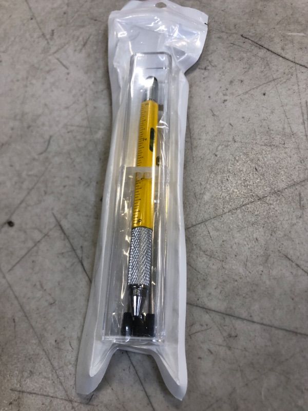 Photo 1 of Gifts for Men,Christmas Stocking Stuffers Gifts Ideas for Dad Engineer Woodworkers Teachers Multitool Pen,Birthday Gifts for Dad, Husband, Grandpa, Dad Gifts from Daughter 1pack yellow