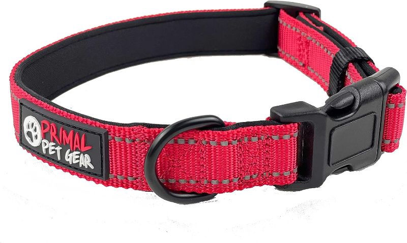 Photo 1 of  Pet Gear Dog Collar, Reflective Collar, Heavy Duty Nylon, Comfortable Neoprene Padded, 10 Colors and 3 Sizes LARGE