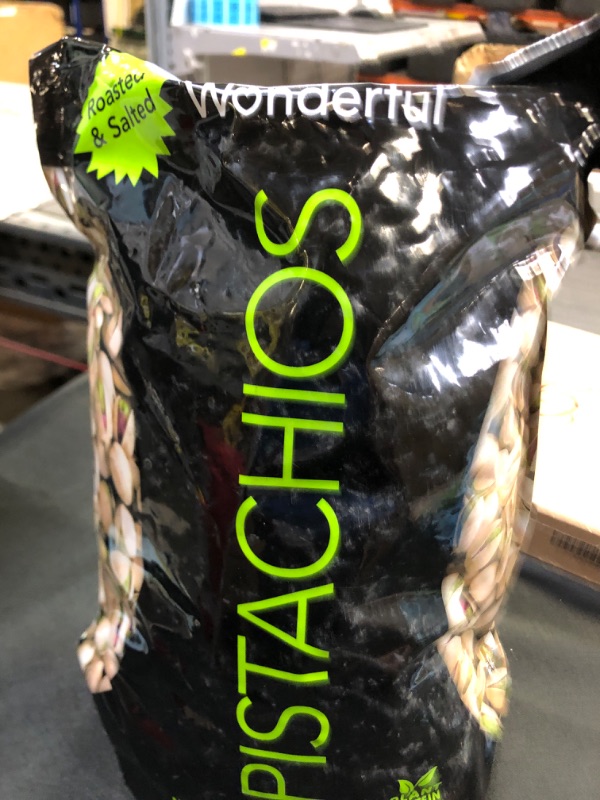 Photo 2 of Wonderful Pistachios Resealable Bag, Roasted & Salted Nuts, 48 Oz Roasted & Salted 3 Pound (Pack of 1)  BB 6/2024