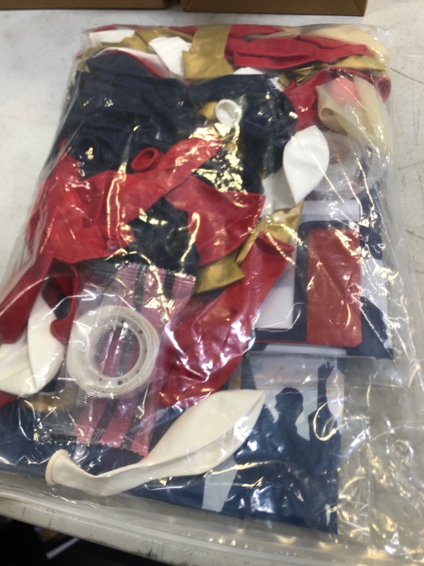 Photo 1 of 2023 Graduation Party Decorations Class of 2023 Graduation Decorations with Graduation Banner Tablecloth for Prom Decorations(Navy Blue & Red)