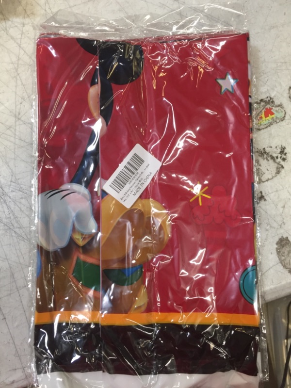 Photo 1 of 4pcs Cartoon Mouse Tablecloth, Cute Mouse Table Cover Disposable Plastic Birthday Decorations for Cartoon Mouse Party Tablecloths Supplies Red