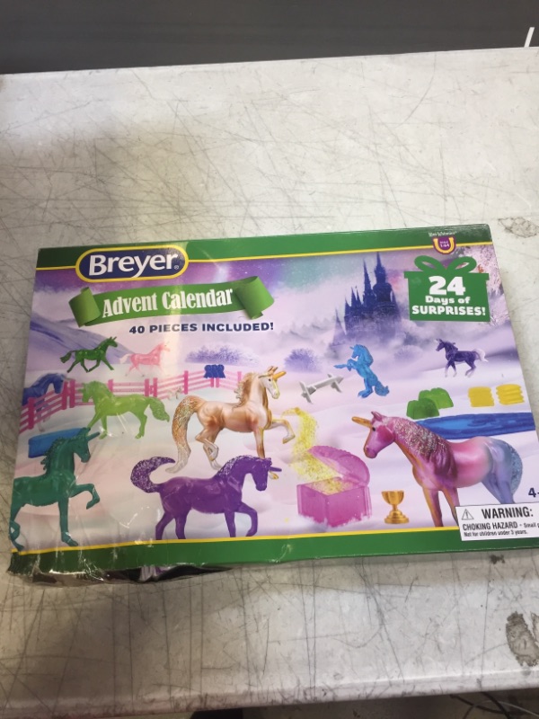 Photo 2 of Breyer Horses 2022 Holiday Collection | Holiday Advent Calendar | Unicorn Magic | Model #700723 Unicorn Advent Calendar