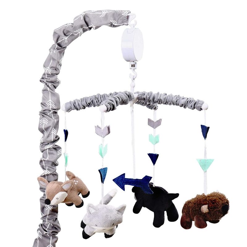 Photo 1 of Woodland Trail Forest Animal Theme Digital Musical Crib Mobile
