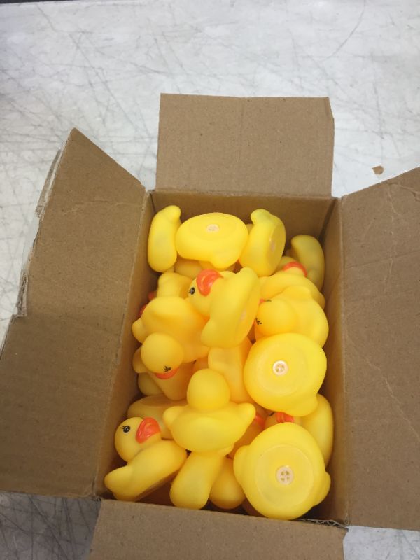 Photo 4 of GADIEDIE Rubber Duck 50 Pack Mini Rubber Ducky Float Ducks Baby Bath Toy, Great for Jeep Ducking, Shower, Birthday Party, Carnival Game Gift(1.6"x 1.5" x 1.2") Modern