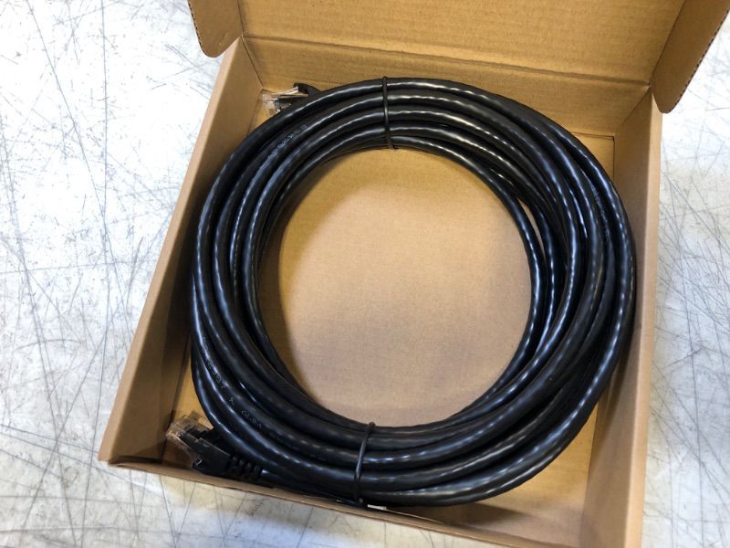 Photo 2 of Amazon Basics RJ45 Cat-6 Gigabit Ethernet Patch Internet Cable - 25 Foot & RJ45 Cat-6 Gigabit Ethernet Patch Internet Cable - 50 Foot