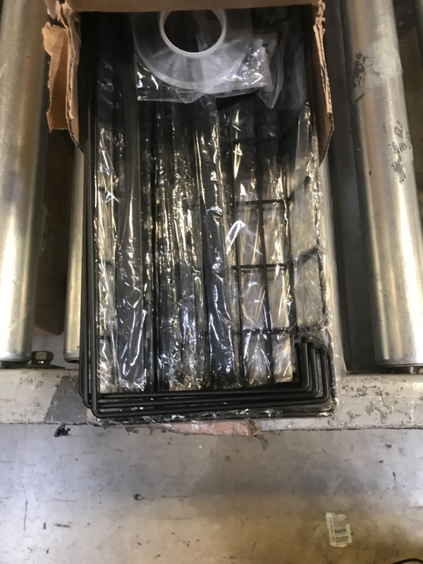 Photo 1 of Churboro Over the Door Pantry Organizer Rack with 6 Adjustable Baskets, 6 Tiers Dual-use Spice Rack- Hanging or Wall Mount Spice Rack, Pantry Door Organizer, Black