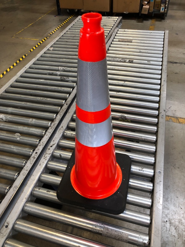 Photo 1 of 28 INCH ORANGE PVC TRAFFIC CONES