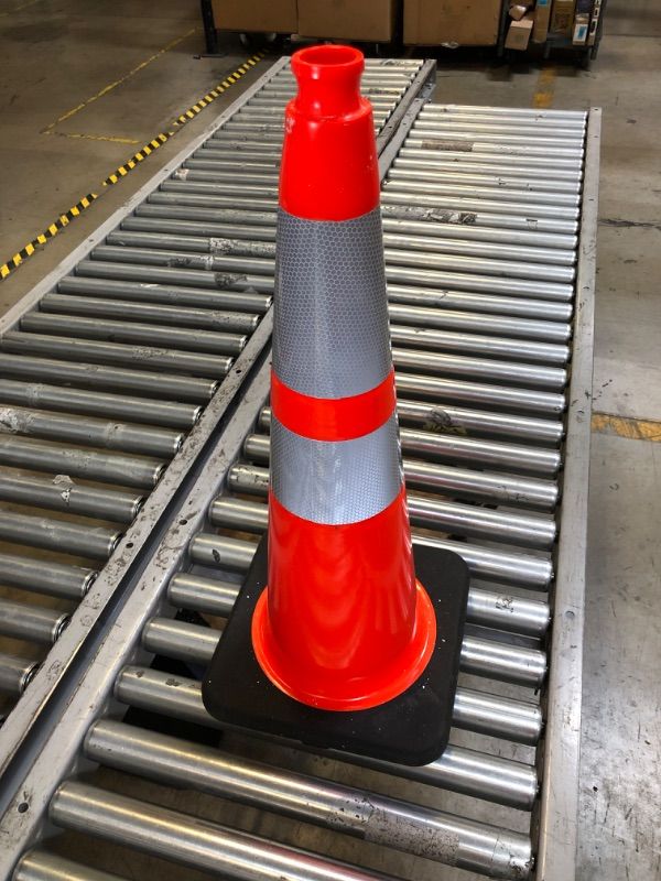 Photo 1 of 28 INCH ORANGE PVC TRAFFIC CONE