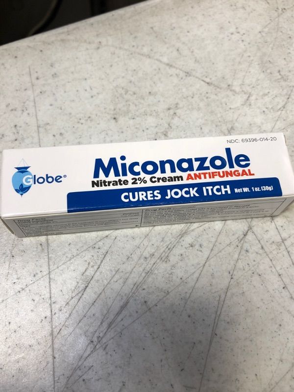 Photo 2 of Globe Miconazole Nitrate 2% Antifungal Cream, Cures Most Athletes Foot, Jock Itch, Ringworm. 1 OZ Tube - 01/2026