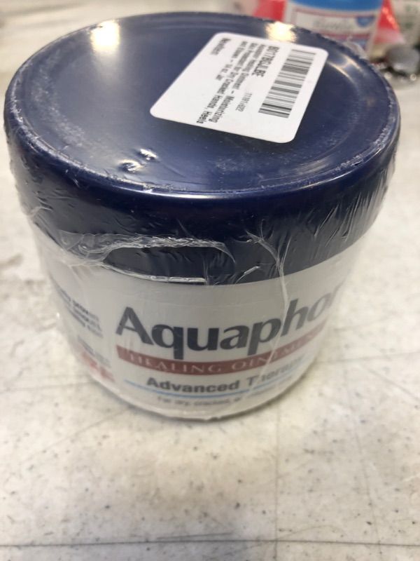 Photo 2 of Aquaphor Healing Ointment - Moisturizing Skin Protectant for Dry Cracked Hands, Heels and Elbows - 14 oz. Jar