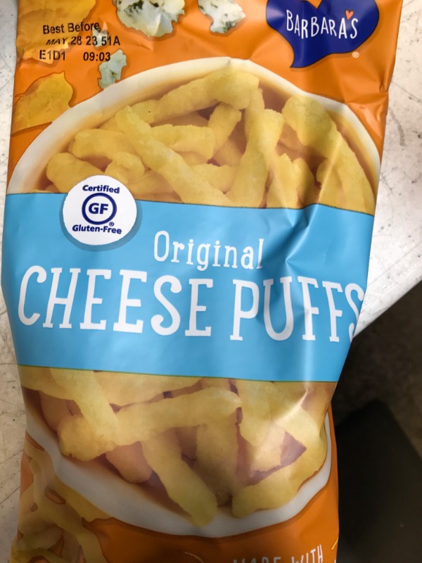 Photo 2 of Barbara's Original Cheese Puffs, Gluten Free, Real Aged Cheese, 7 Ounce (Pack of 12) Original 7 Ounce (Pack of 12)