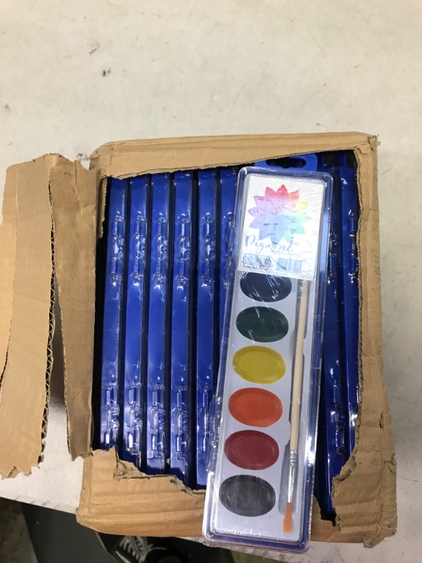 Photo 2 of 24pcs Sets Watercolor Paint Pack Paintpack Value Pack, 8 Color Each Box, for Kids, Students, Classroom safty