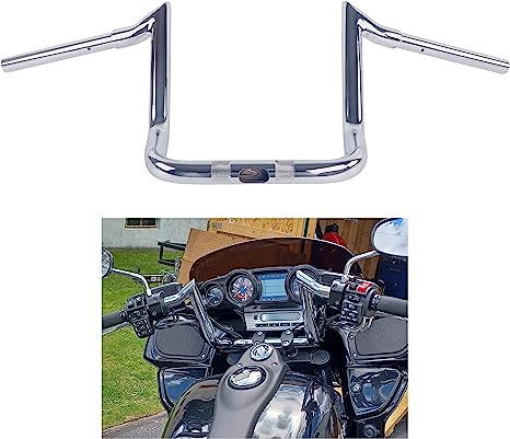 Photo 1 of 1-1/4 Inch Handlebar for Kawasaki Vulcan Voyager 1700, 1700 Kawasaki Vulcan Vaquero Parts Upgrading, Heavy Duty Drag Bars for Best Riding Position-Chrome