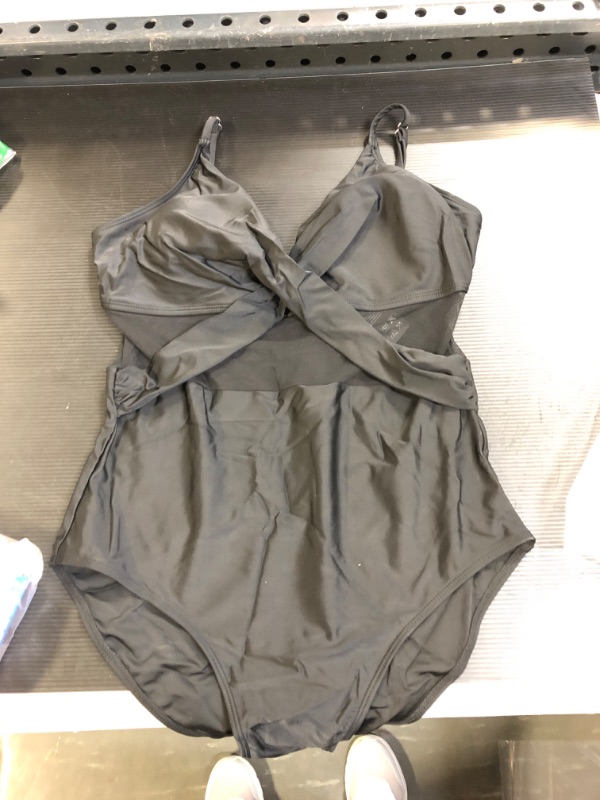 Photo 1 of black one piece bathing suit size l
