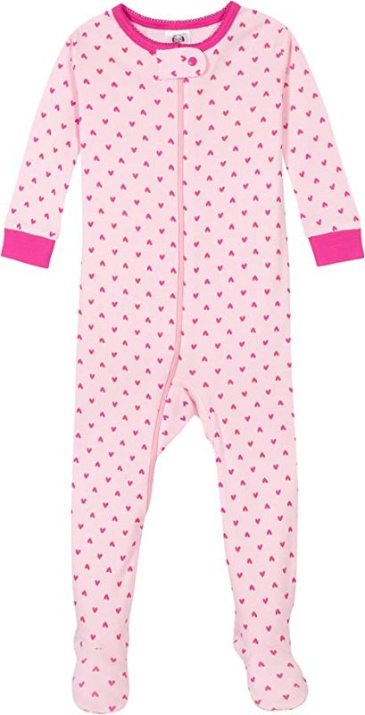 Photo 1 of Gerber Baby Girls' 2-Pack Footed Pajamas SIZE 4T
