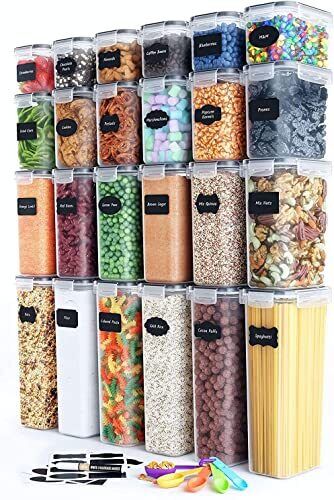 Photo 1 of 24 Pack Airtight Food Storage Containers for Kitchen Organization - BPA-Free
