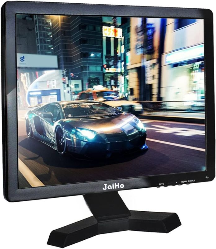 Photo 1 of JaiHo 17 Inch Widescreen TFT LCD Monitor, 1280x1024 Resolution 1080P 4:3 Full HD Monitor Color Display Screen with PC/BNC/VGA/AV/HDMI/USB Earphone Input, Built-in Dual Speakers
